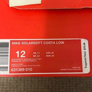 Nike Solarsoft Costa Low